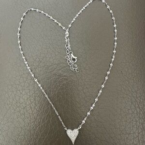 Elegant Sterling Silver Magical Heart Pendant Necklace